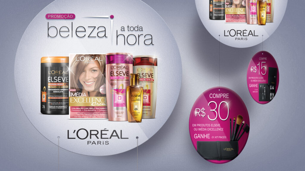 Mapeamento visual das mecânicas de prêmios compre trinta reais e ganhe kit de pincéis de maquiagem L'Oréal Paris